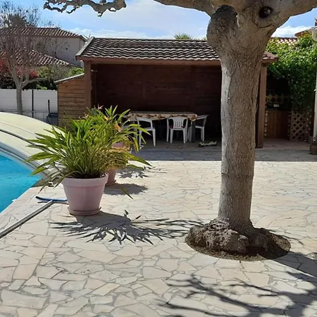 Maison De Avec 4 Chambres-piscine-clim-wifi * Claira